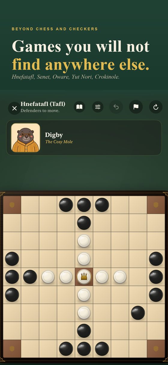 Boardalo's rare museum games, including Senet and the Royal Game of Ur