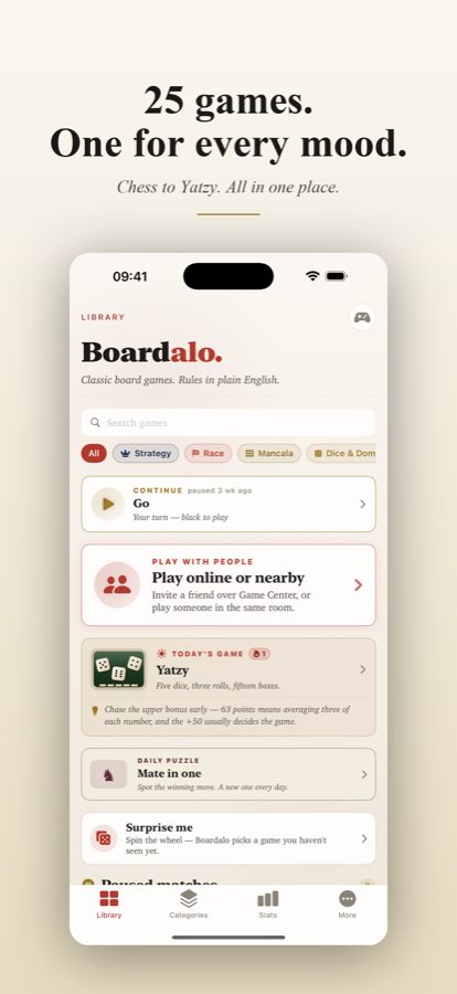 The Boardalo games library