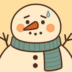 Flurry, an unhurried snowman
