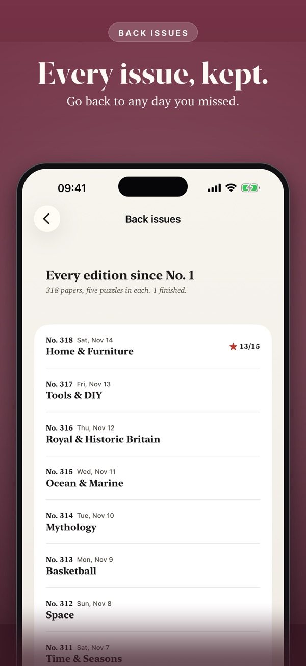Wordalo's back issues: every edition since No. 1